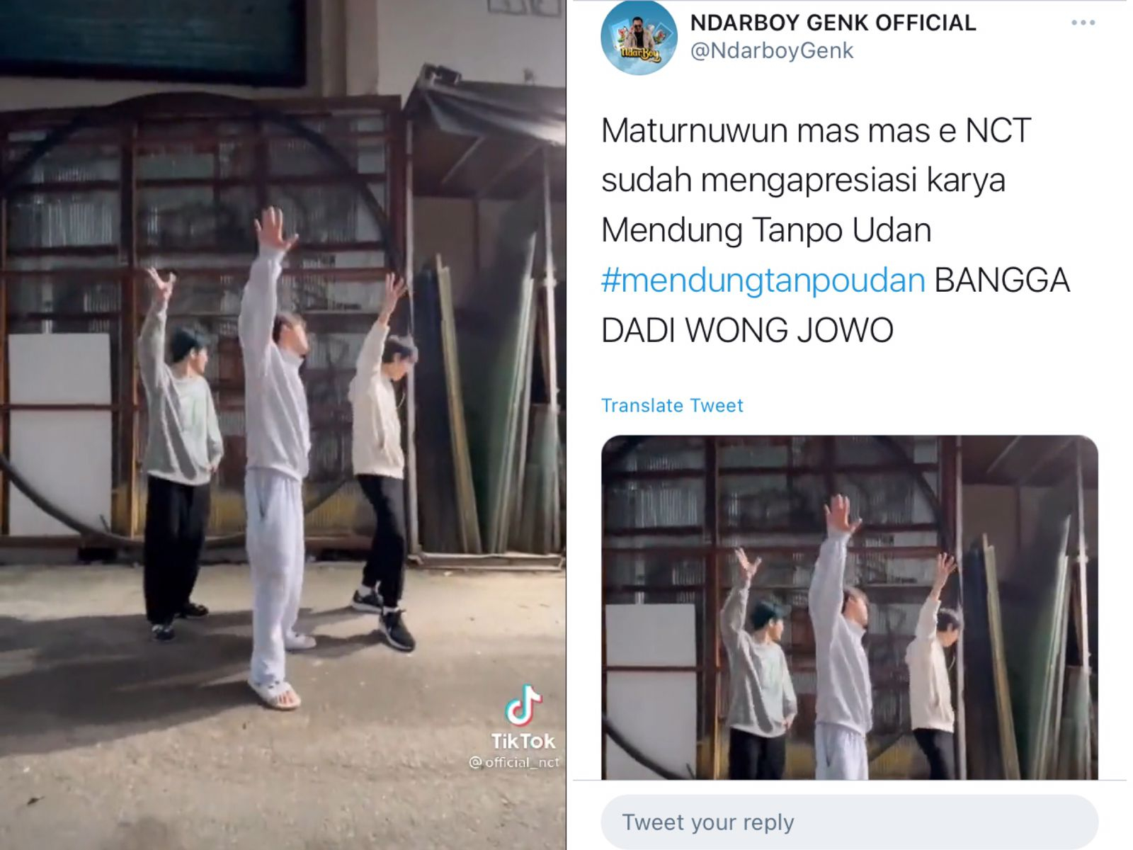 Tiga Personel NCT Joget TikTok ‘Mendung Tanpo Udan’, Fans Geger