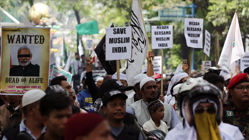 PA 212 Demo Kedubes India, Tuntut Adil Kepada Muslim India