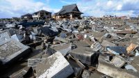 Bangunan hancur dampak gempa dan tsunami di Miyagi tahun 2011