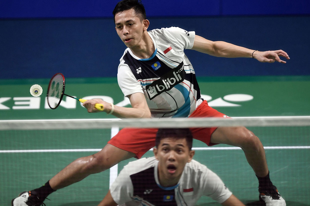 Ganda Putra Indonesia Fajar Alfian/Muhammad Rian Ardianto di Korea Open 2019