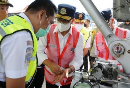 Menteri Perhubungan Budi Karya Sumadi inspeksi mudik di Bandara Soekarno Hatta