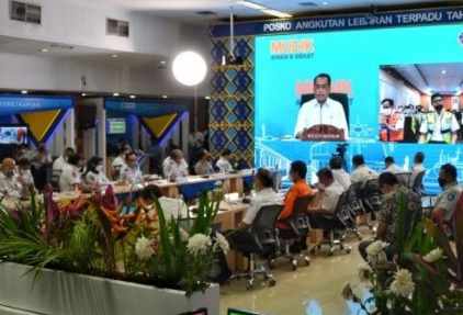 Menhub Budi Karya Resmi Membuka Posko Angkutan Mudik Lebaran 2022