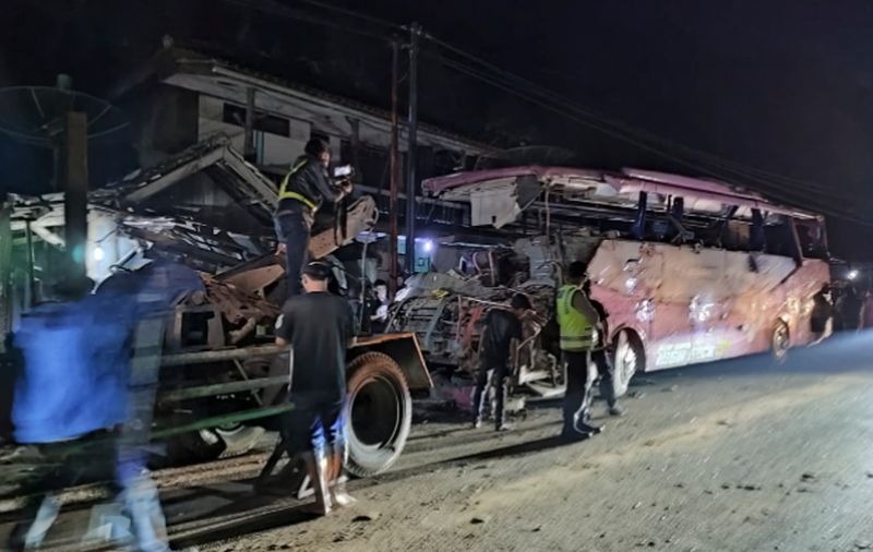 Sopir Bus Pariwisata Pandawa Ditetapkan Jadi Tersangka Kecelakaan Di ...