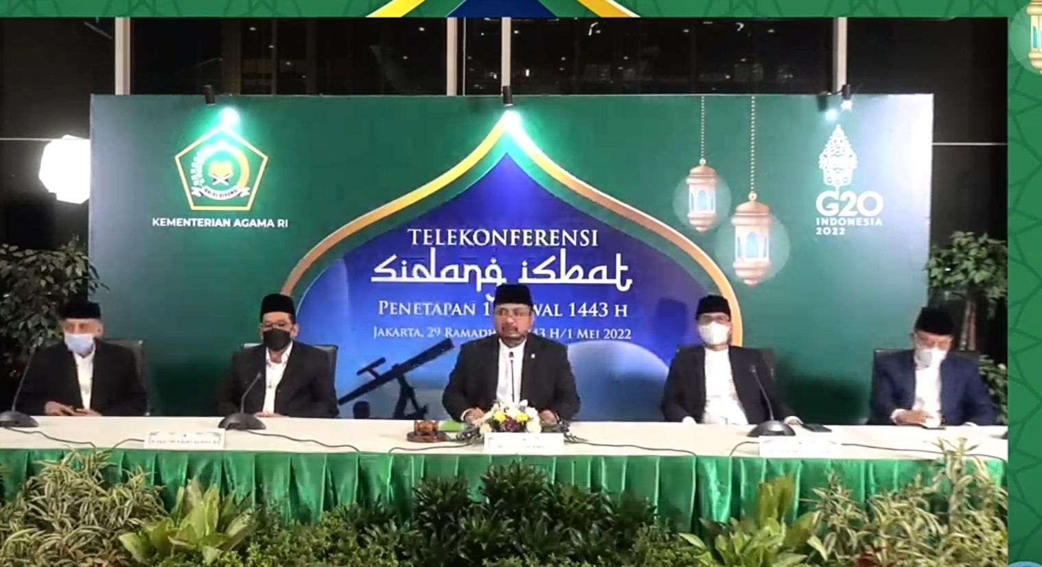 Resmi! Pemerintah Tetapkan Idulfitri 1443 H Besok pada 2 Mei 2022