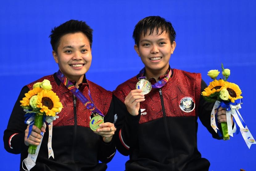 Ganda Putri Apriyani Rahayu dan Siti Fadia Raih Emas di SEA Games 2021