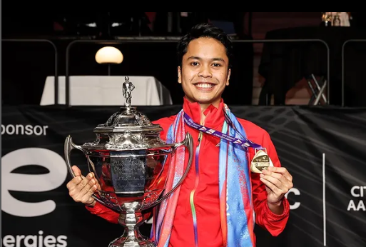 Anthony Ginting. Foto: Instagram @sinisukanthony