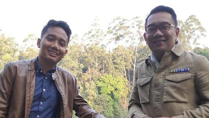 Emmeril Kahn Mumtadz dan sang ayah Ridwan Kamil