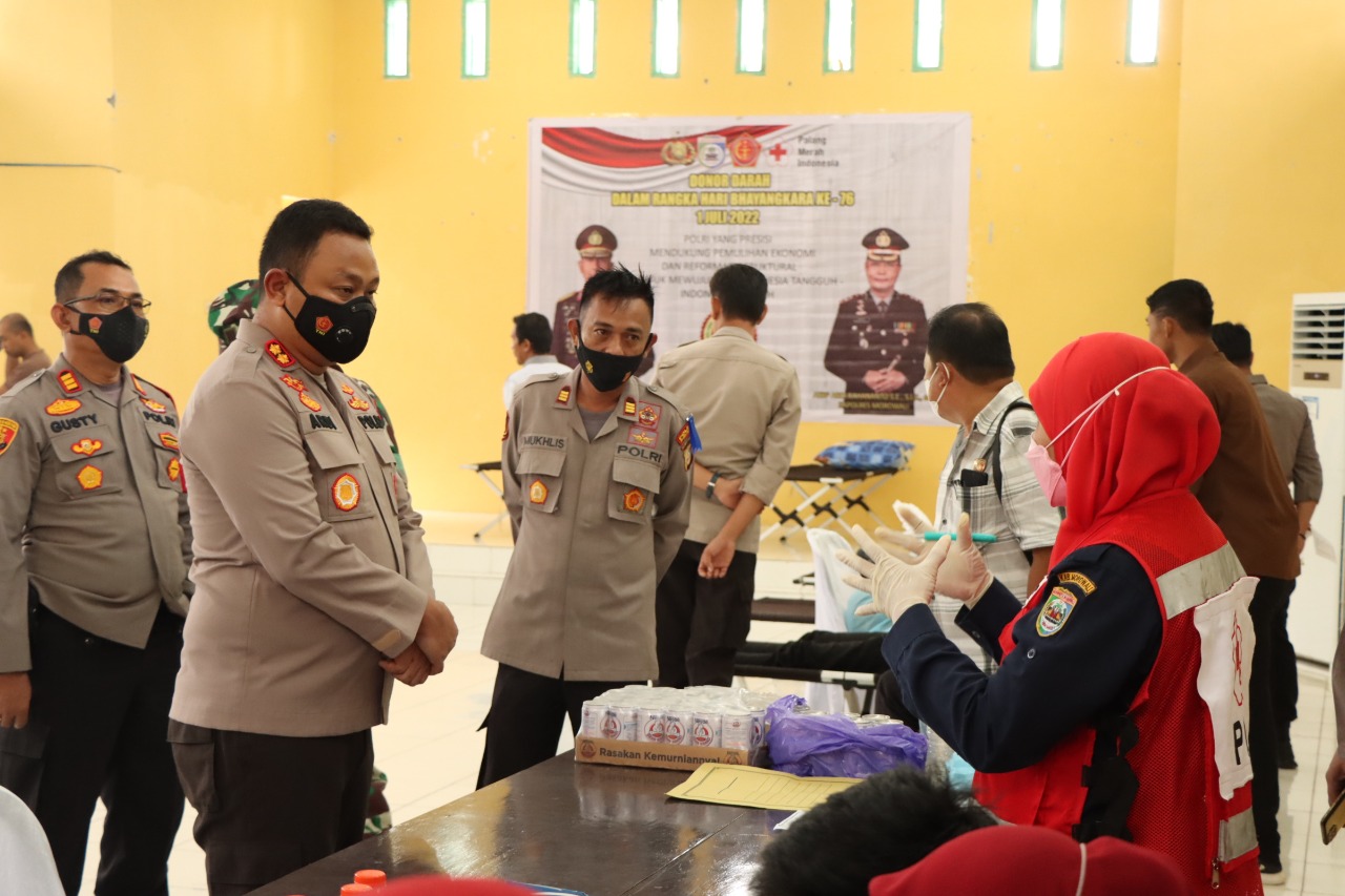 Polres Morowali Gelar Donor Darah