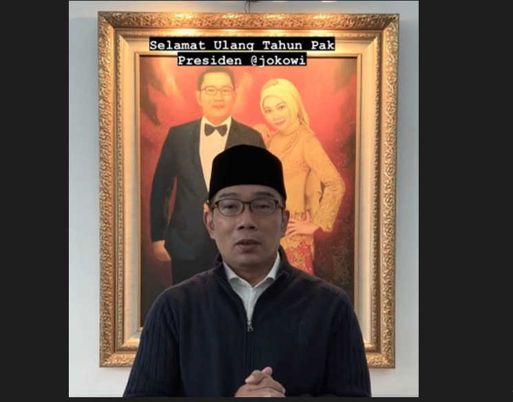 Ridwan Kamil mengucapkan Selamat Ulang Tahun kepada Presiden Jokowi. Foto: Instagram @ridwankamil