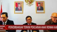 Screenshot siaran pers update pencarian Eril di Swiss. Foto: Youtube Kompastv