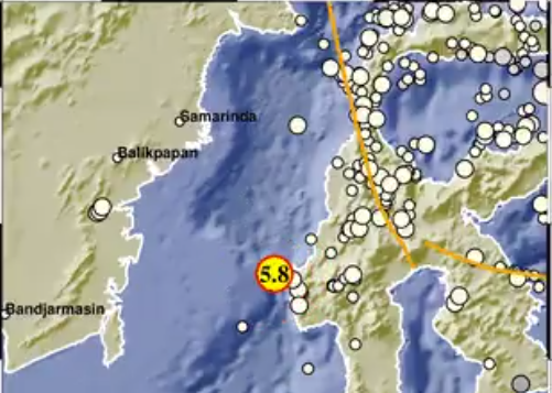 BMKG: Gempa Magnitudo 5,8 di Mamuju Tidak Berpotensi Tsunami