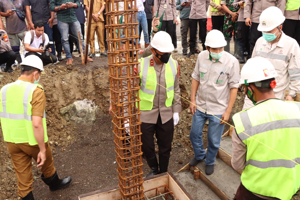 Kapolda Rudy Sufahriadi Letakkan Batu Pertama Pembangunan Batalyon C Brimob Daerah Sulteng