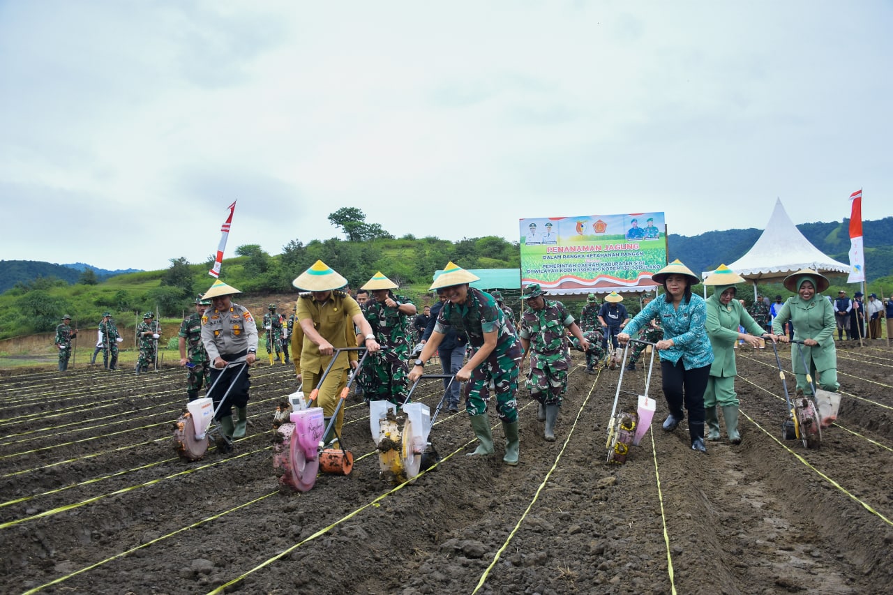 Korem 132/Tdl dan Kodim 1306/KP Gandeng Pemkab Sigi Wujudkan Ketahanan Pangan