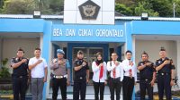 Satnarkoba Polres Gorontalo Kota menjalin sinergi dengan melaksanakan apel bersama, pada Senin 1 Agustus 2022. foto dokumen istimewa