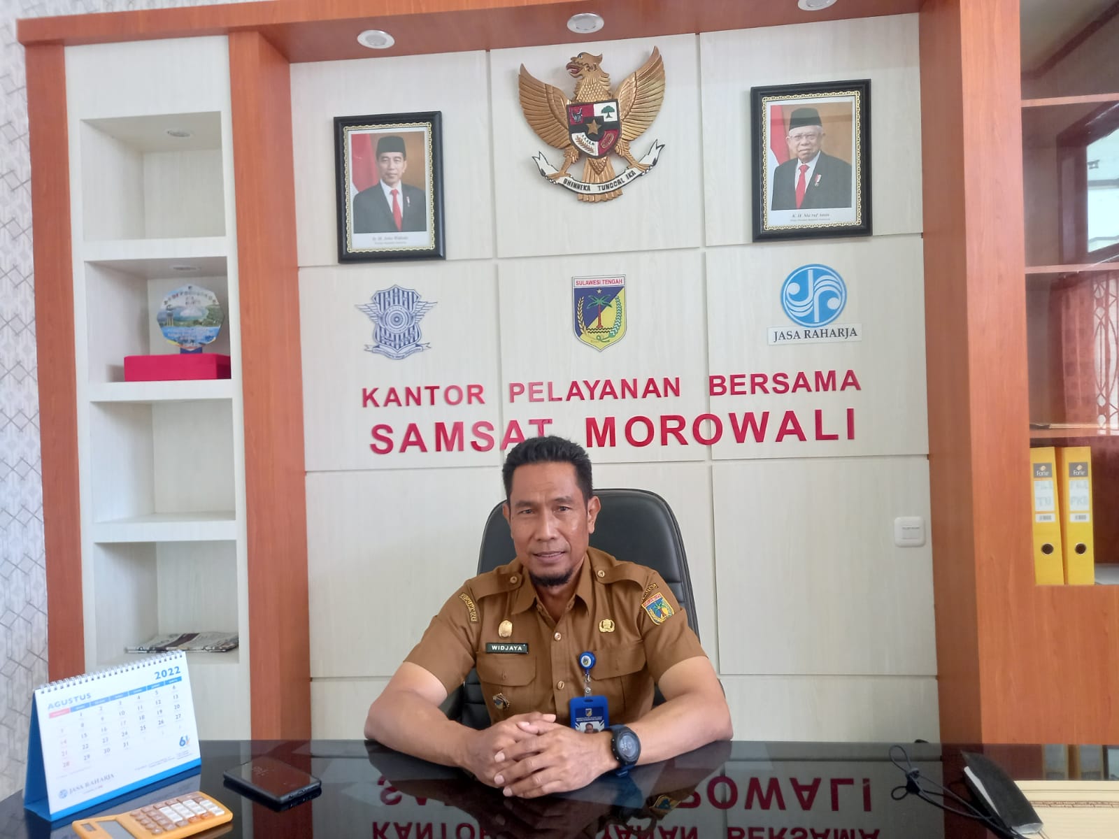 Kepala Kantor Pelayanan Bersama Samsat (KPBS) Kabupaten Morowali Widjaya.