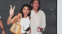 Pasangan selebritis Adipati Dolken dan Canti Tachril. Foto: Instagram Canti Tachril