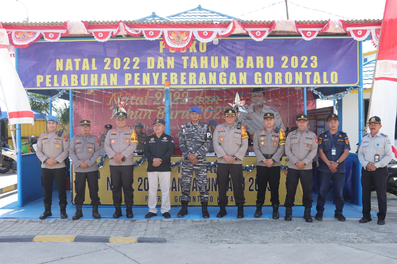 Kapolres Gorontalo Kota Cek Kesiapan Pospam, Posyan dan Pos Terpadu Pada Ops Lilin Otanaha 2022