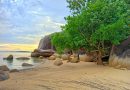 Pantai Batu Dinding di Bangka Belitung.